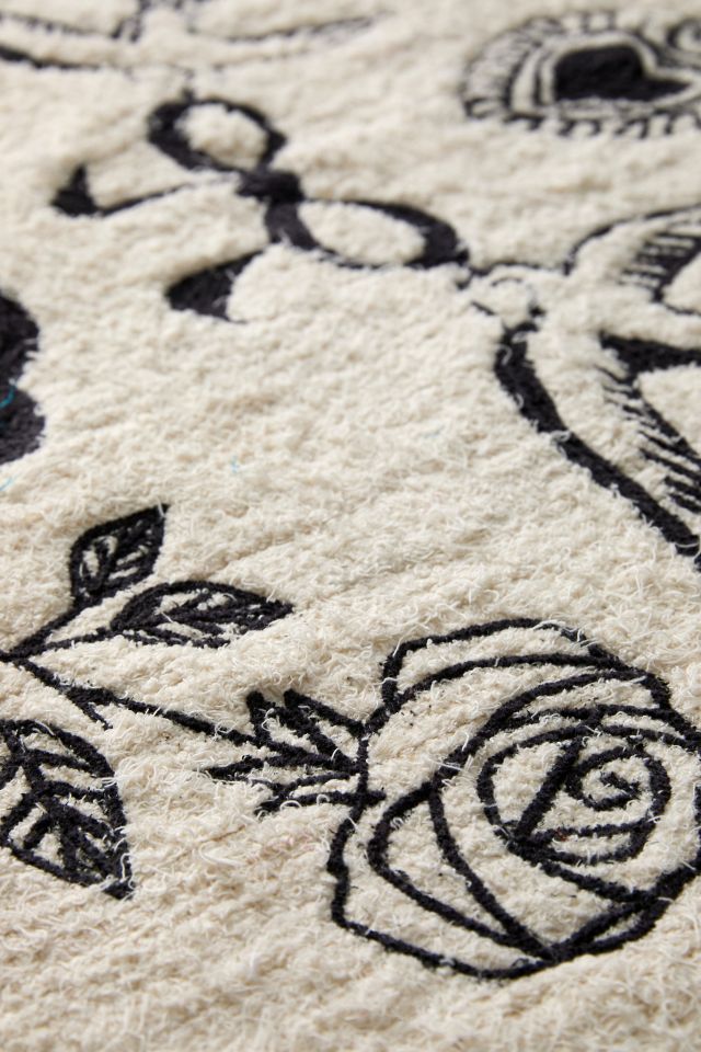 Charm Embroidered Shag Rug #2