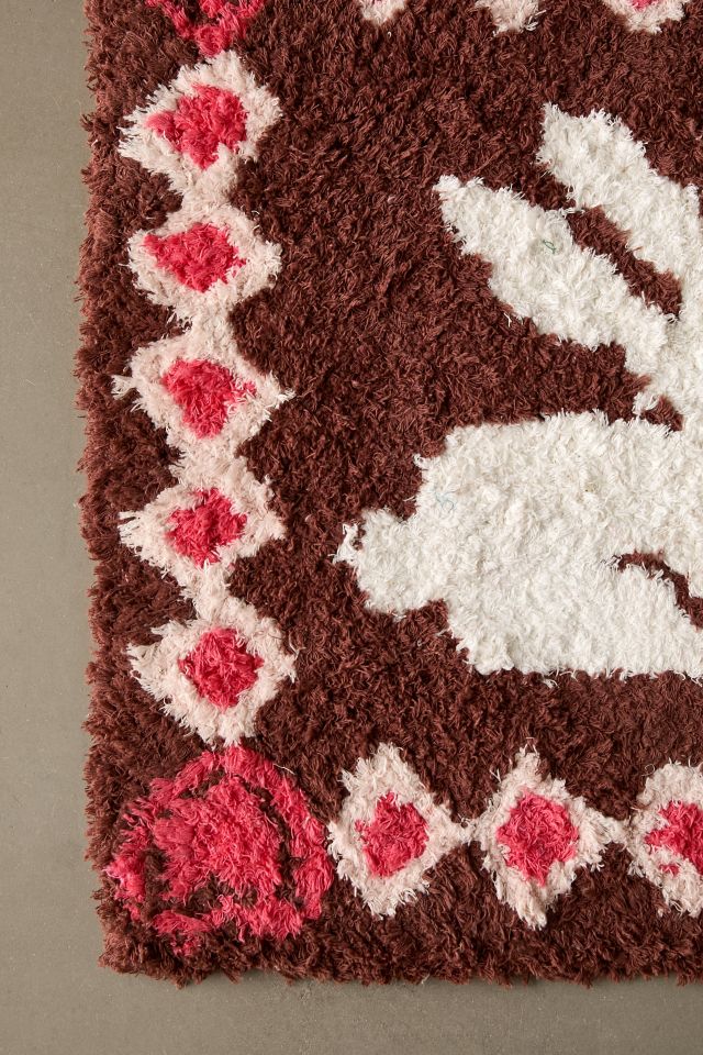 Clara Bunny Icon Shag Rug #3