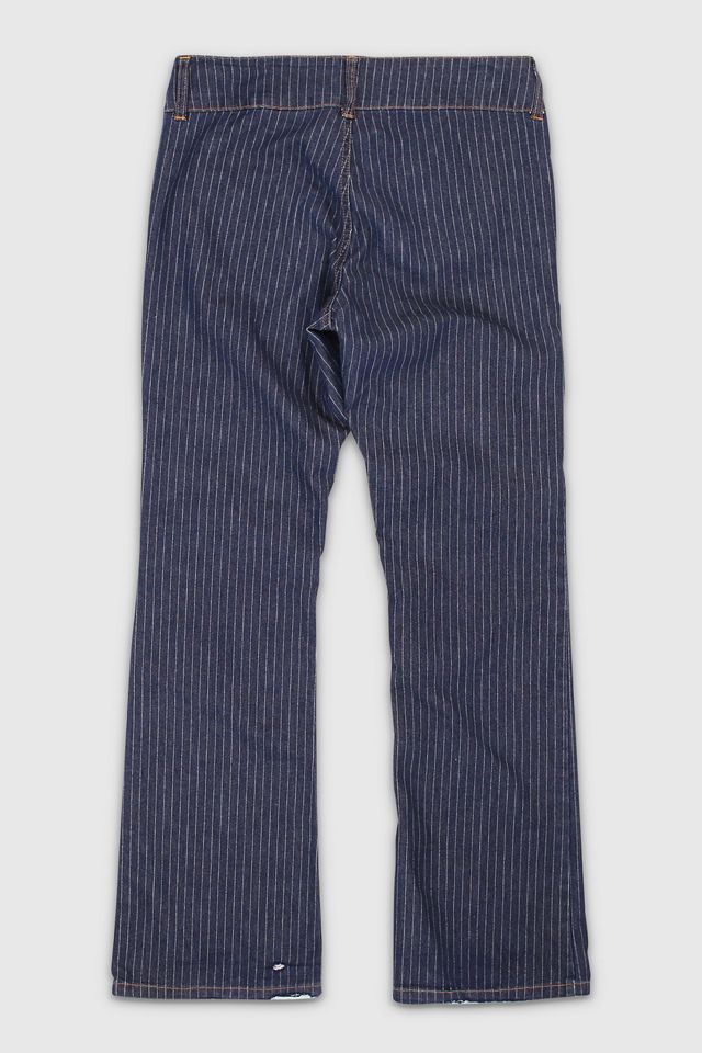 Y2K White Striped Trousers
