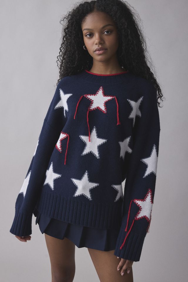 Tommy Jeans Star Distressed Knit Sweater #1