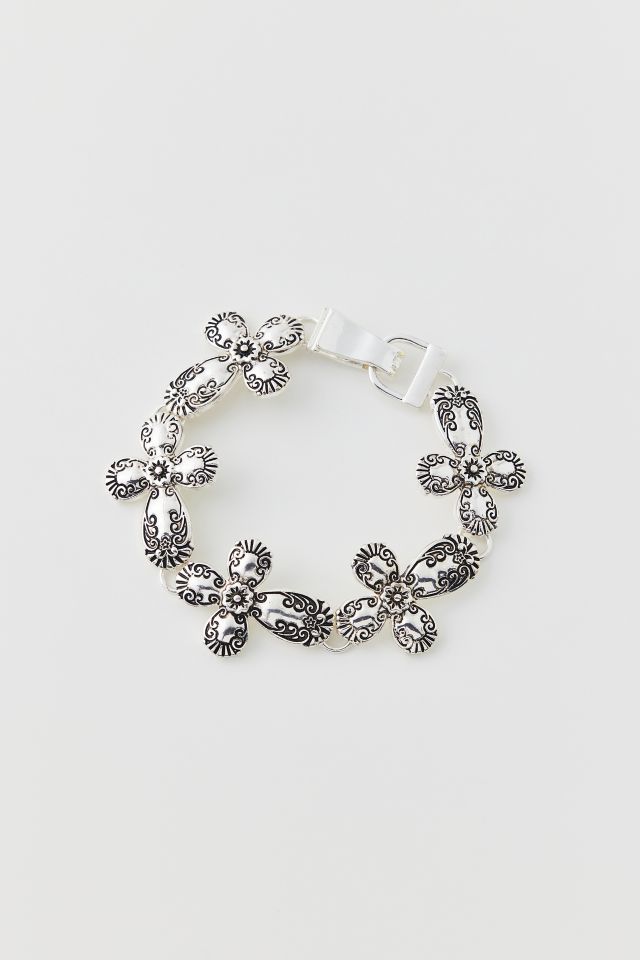 Etched Cross Bracelet #1