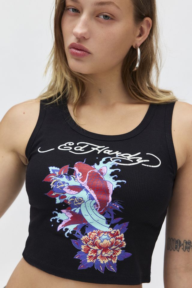 Débardeur Graphique Ed Hardy Poisson Koï #3