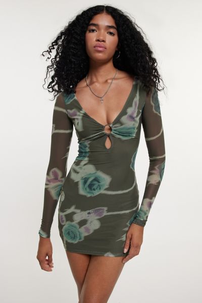 Silence + Noise Bella Key-Hole Dress