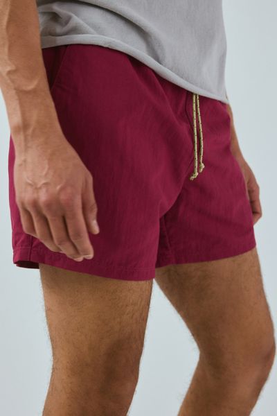 Marmot Uo Exclusive Juniper Springs 5" Short In Red Mulberry Solid, Men's At Urban Outfitters
