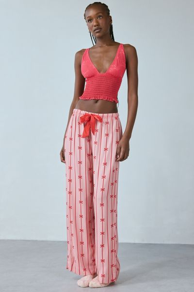 Out From Under Firecracker Smocked Cropped Top