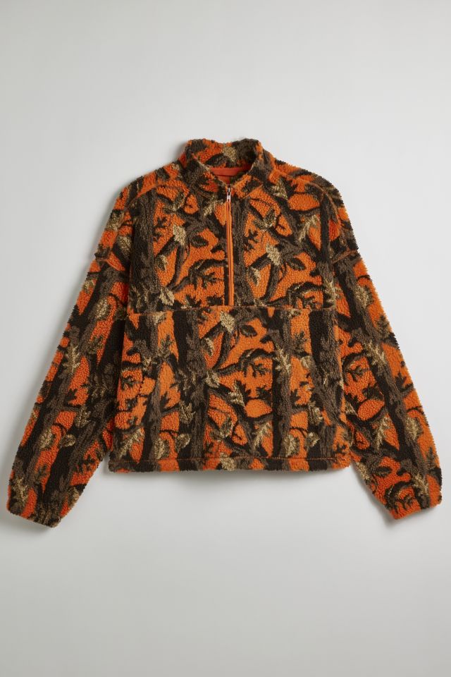 BDG Scotty Printed Fleece Half-Zip Mock Neck Sweatshirt #1