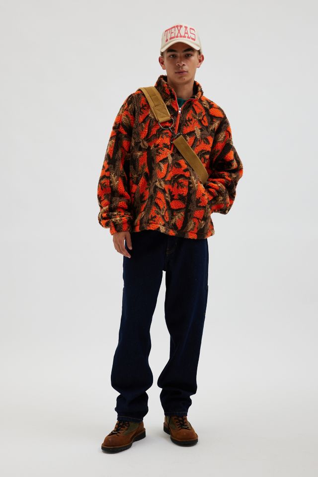 BDG Scotty Printed Fleece Half-Zip Mock Neck Sweatshirt #3