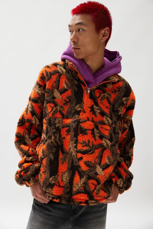 BDG Scotty Printed Fleece Half-Zip Mock Neck Sweatshirt #5