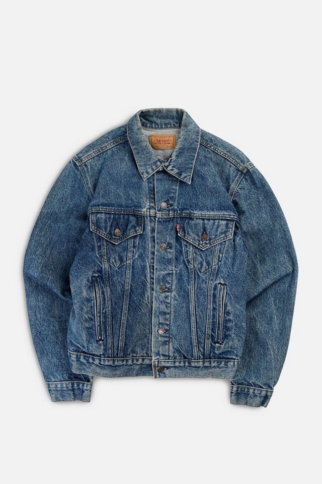 Rework Vintage Levi's USA Crop Denim Jacket - M