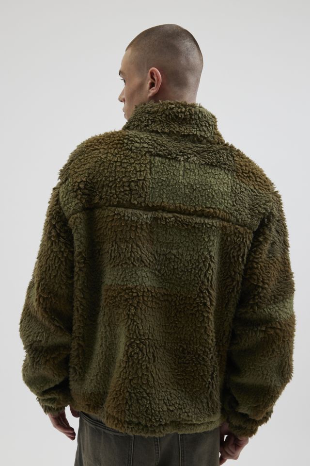 BDG Patchwork Fleece Zip Jacket #3