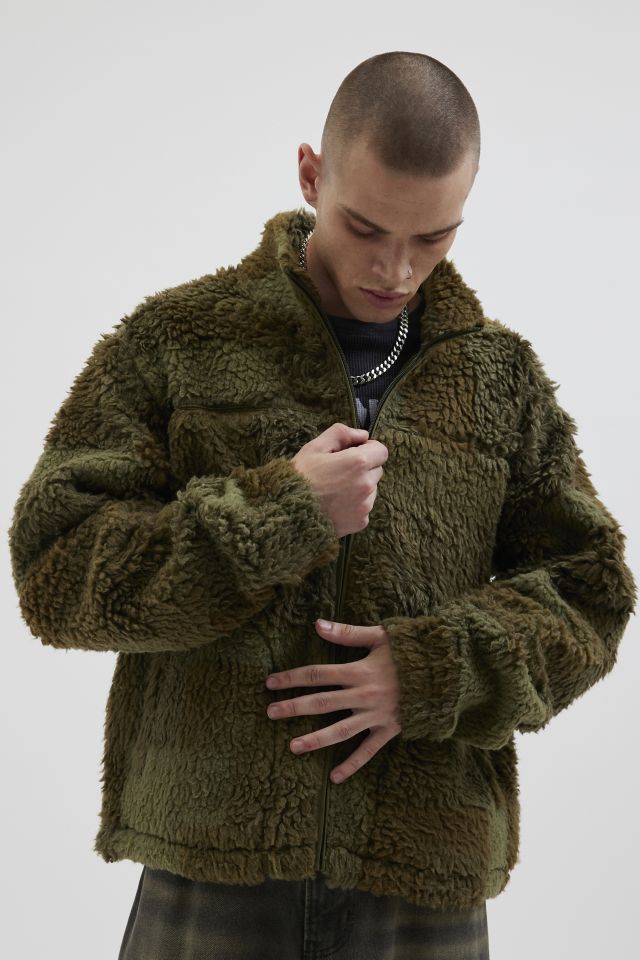 BDG Patchwork Fleece Zip Jacket #5