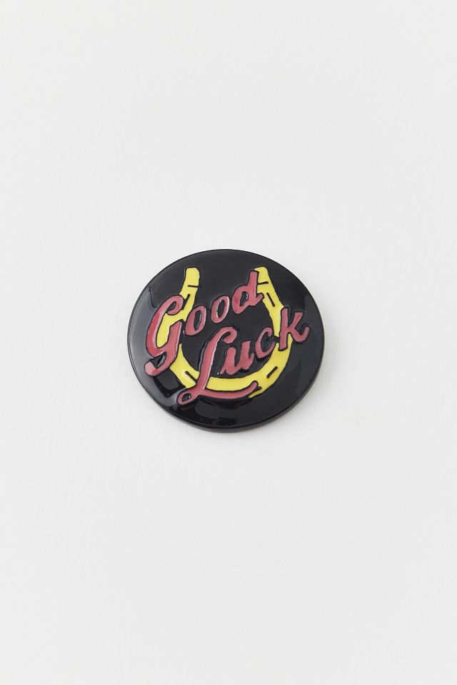 Good Luck Enameled Pin | Urban Outfitters Canada