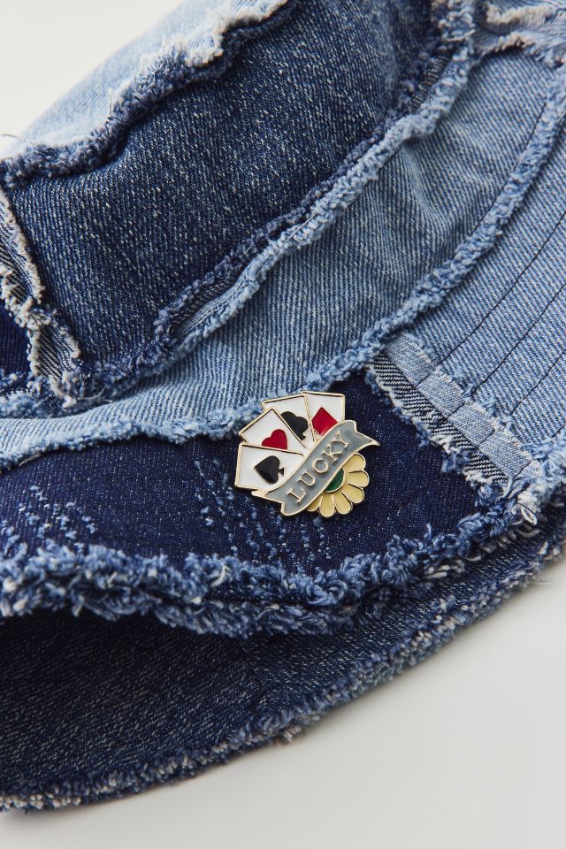 Lucky Cards Enameled Pin | Urban Outfitters