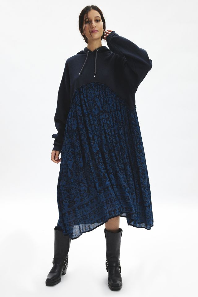 ReMADE By UO Gauze Hoodie Maxi Dress #3