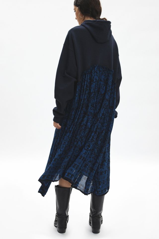 ReMADE By UO Gauze Hoodie Maxi Dress #4