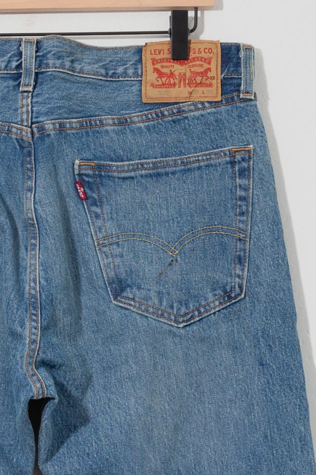 Vintage Y2K Levi's 501 Button Fly Distressed Denim Jeans #1