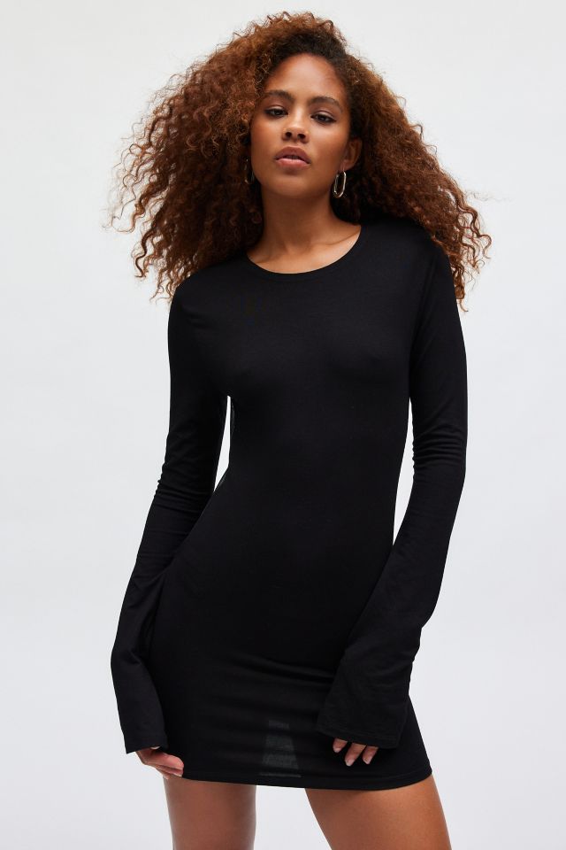 【JADED LONDON】Black Wings ウィング メッシュ ドレス Jaded London Black Wings Mesh Long Sleeve Bodycon Mini Dress