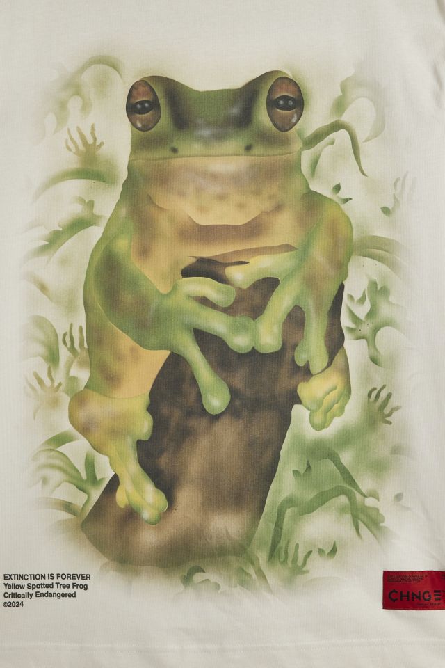 T-shirt graphique grenouille en voie de disparition CHNGE #1