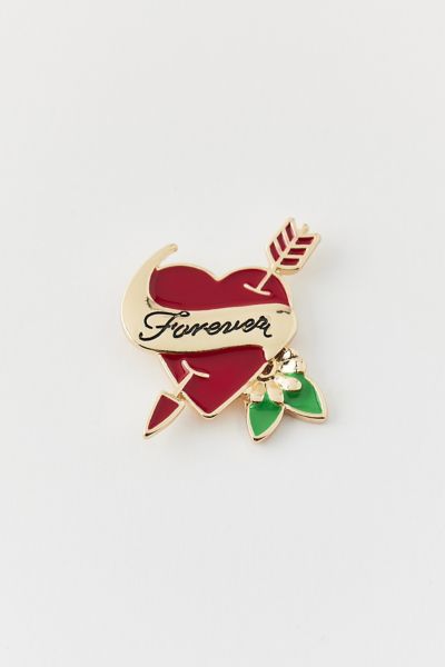 Forever Heart Enameled Pin