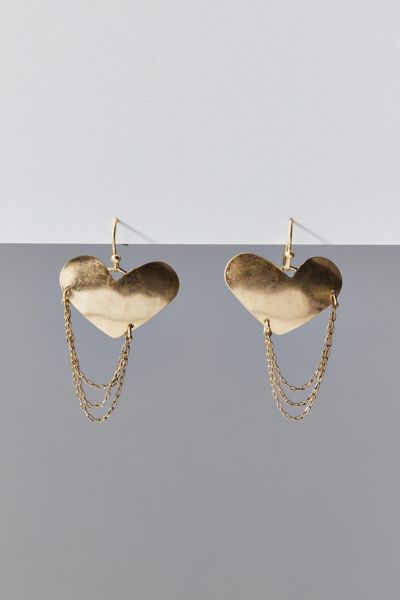 Hammered Heart Earring