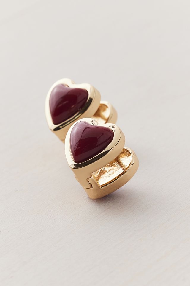 Red Heart Earring #2