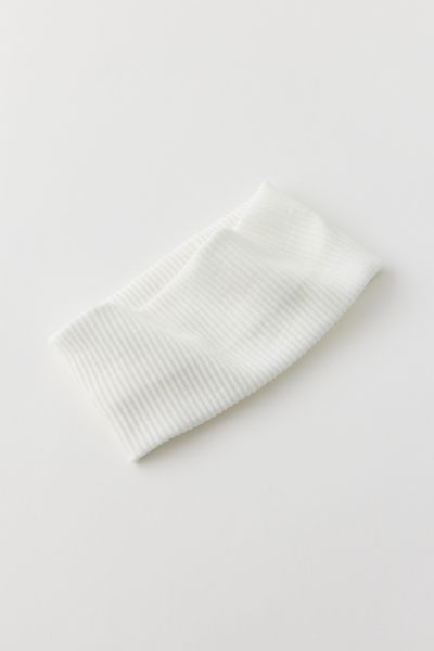URBAN OUTFITTERS RIBBED SOFT HEADBAND IN WHITE, WOMEN'S AT URBAN OUTFITTERS 