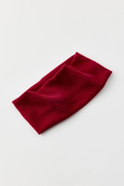 Shop Urban Outfitters Ribbed Soft Headband In Zinfandel, Women's At