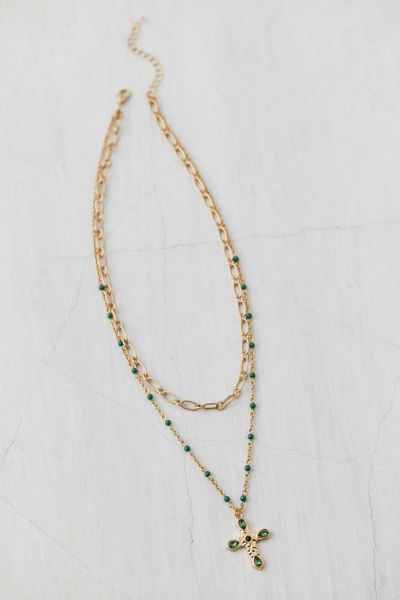 Eden Cross Layered Necklace