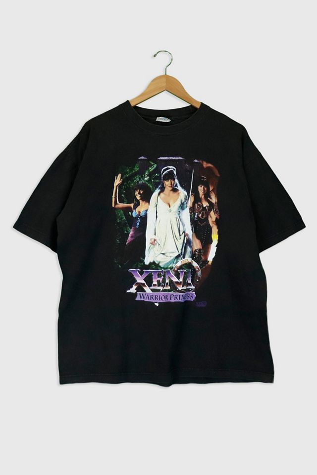 T-shirt Vintage Années 90 Xena Warrior Princess - Taille XXL, Délavé, Coupe Boxy, Occasion Très Bon état