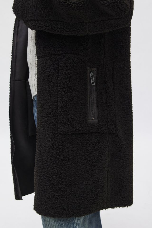 Frye Reversible Faux Leather Overcoat #5