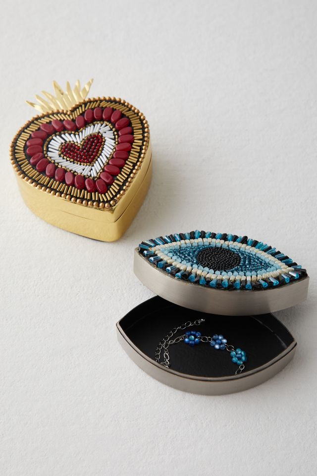 Embellished Beaded Trinket Box #4
