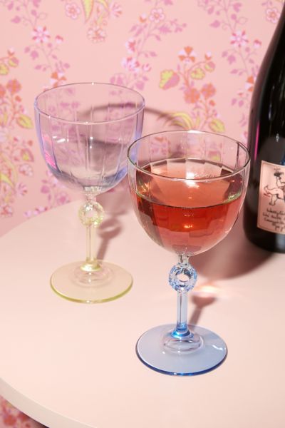 URBAN OUTFITTERS OMBRE ELITE WINE GLASS IN BLUE AT URBAN OUTFITTERS 