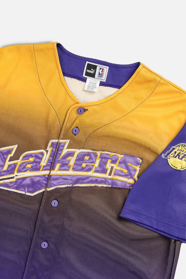 Vintage LA Lakers NBA Baseball Jersey 001 #1