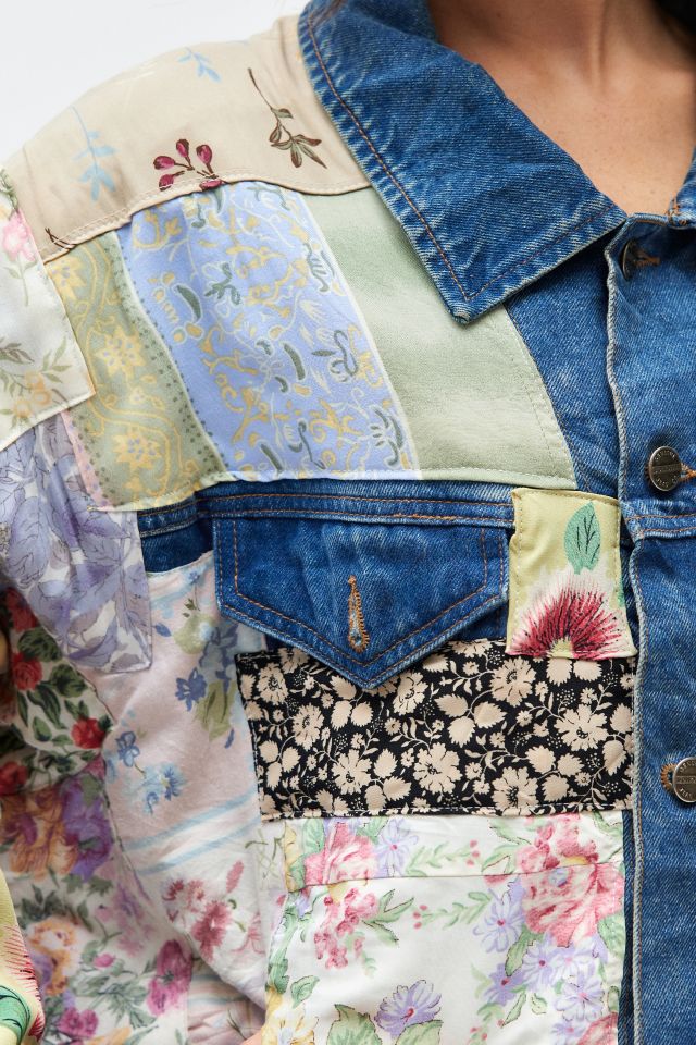 Urban Renewal Remade Patchwork Floral Denim Jacket | Urban Outfitters