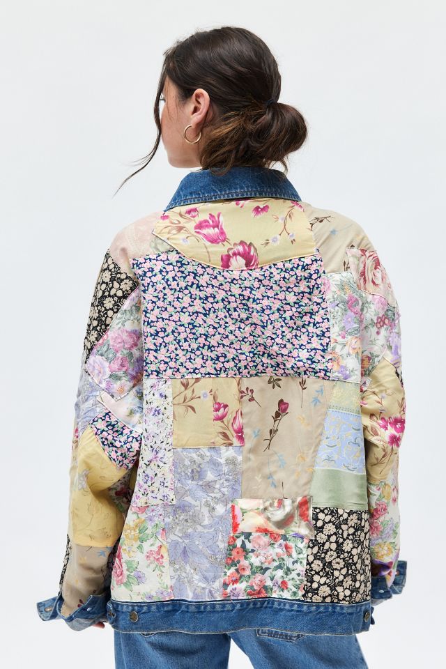 Urban Renewal Remade Patchwork Floral Denim Jacket | Urban Outfitters