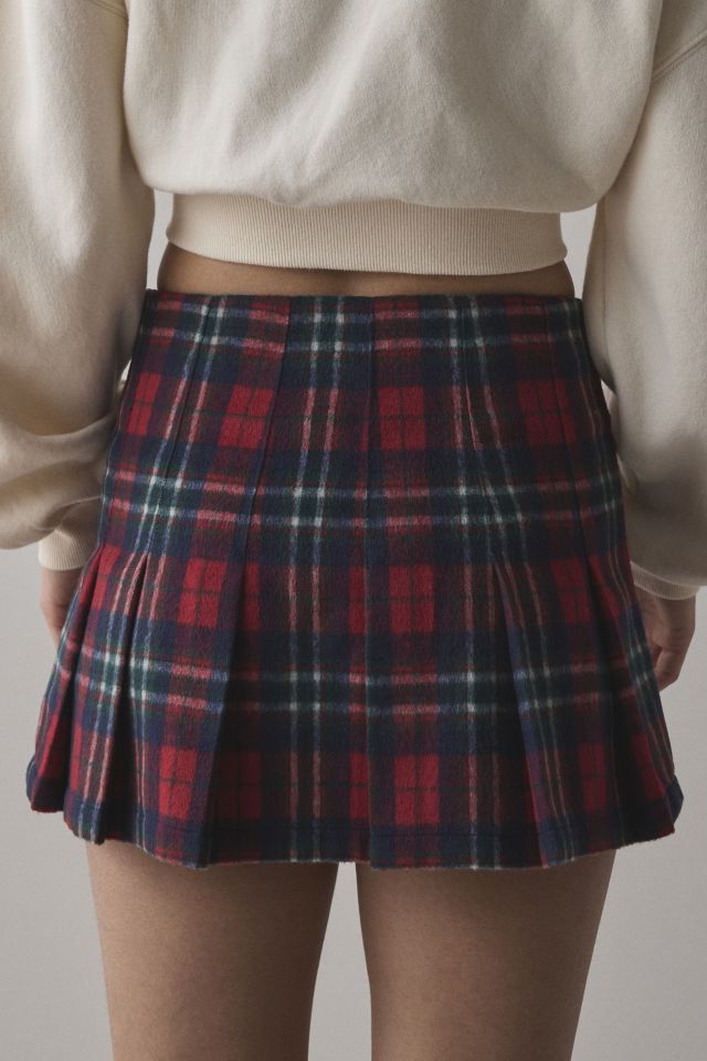 Tommy Jeans Plaid Pleated Mini Skirt #4