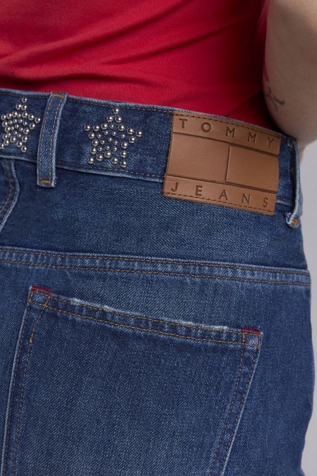 Tommy Jeans Studded Star Denim Mini Skirt #4