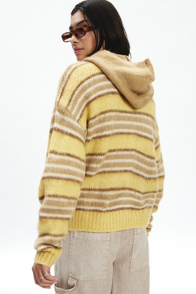 UO Oversized Striped Zip-Up Cardigan #4