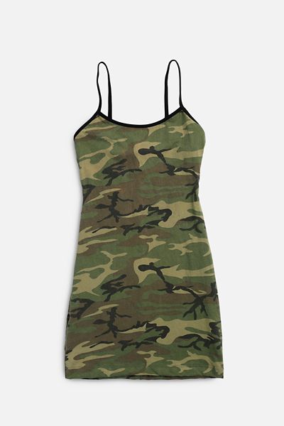 Frankie Collective Rework Camo Strappy Dress 002