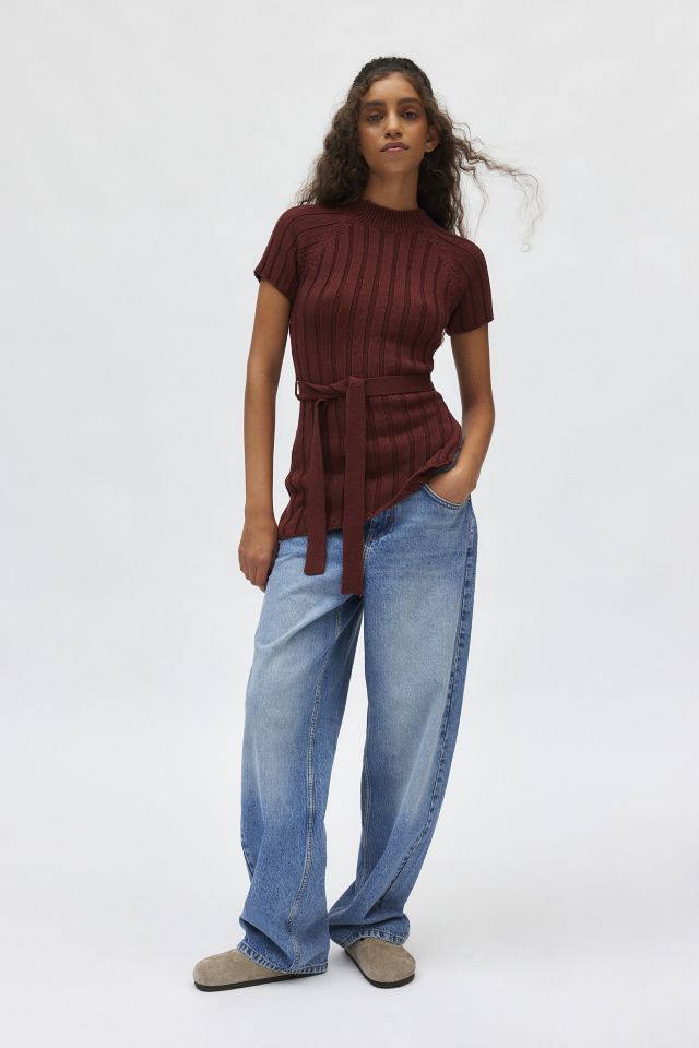 Silence + Noise Nora Mock Neck Tunic Sweater #1