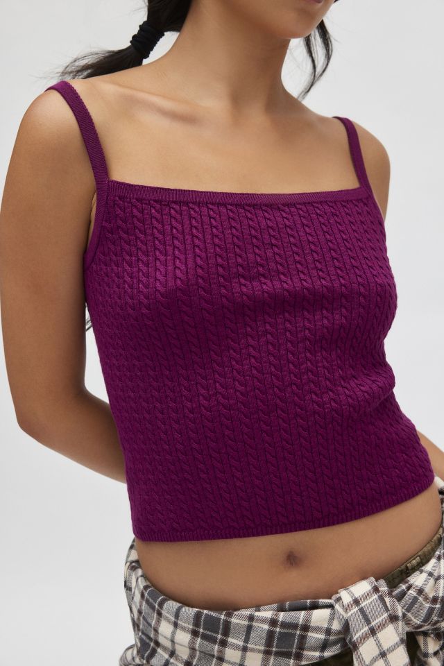 BDG Pamela Cable Knit Sweater Cami #1