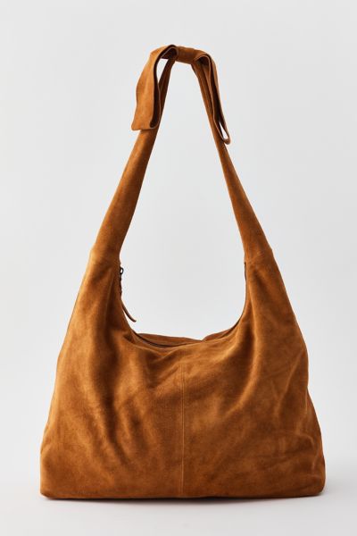 Kimchi Blue Bow Suede Hobo Bag