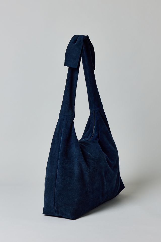 Boston Bow Suede Hobo Bag #2