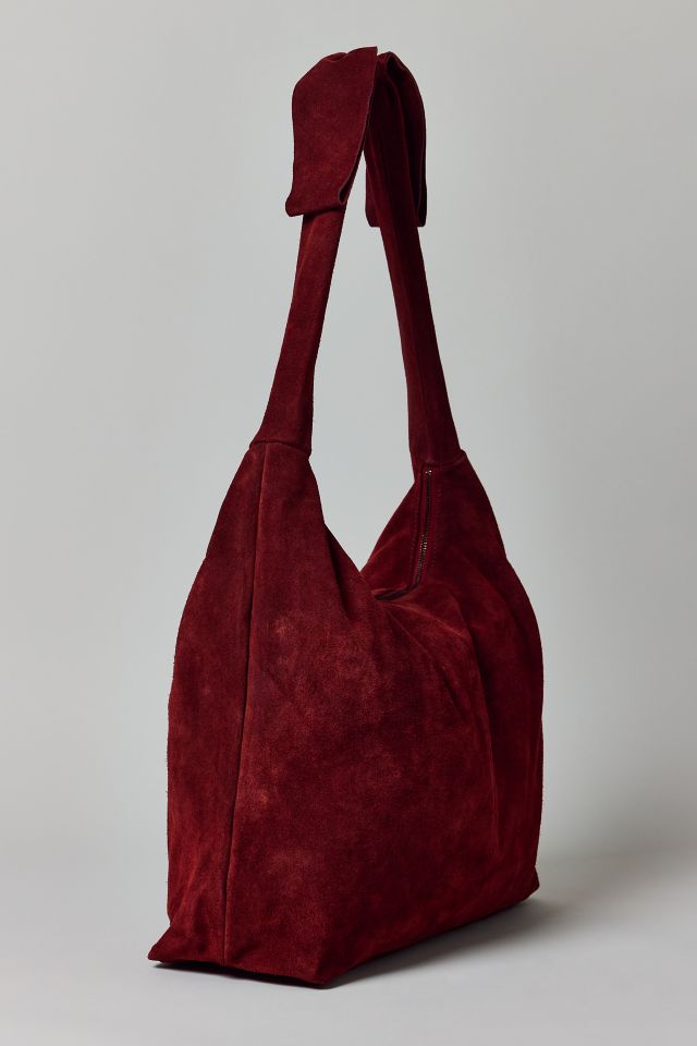 Kimchi Blue Bow Suede Hobo Bag #1