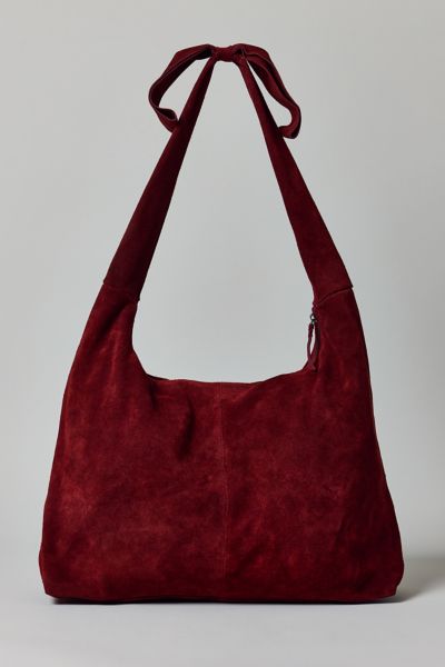Kimchi Blue Bow Suede Hobo Bag