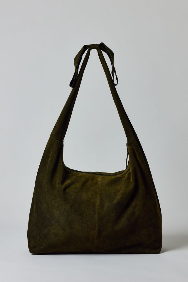 Boston Bow Suede Hobo Bag #1
