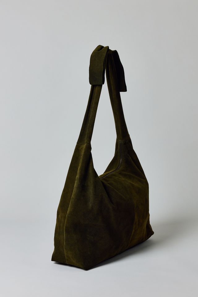 Boston Bow Suede Hobo Bag #2