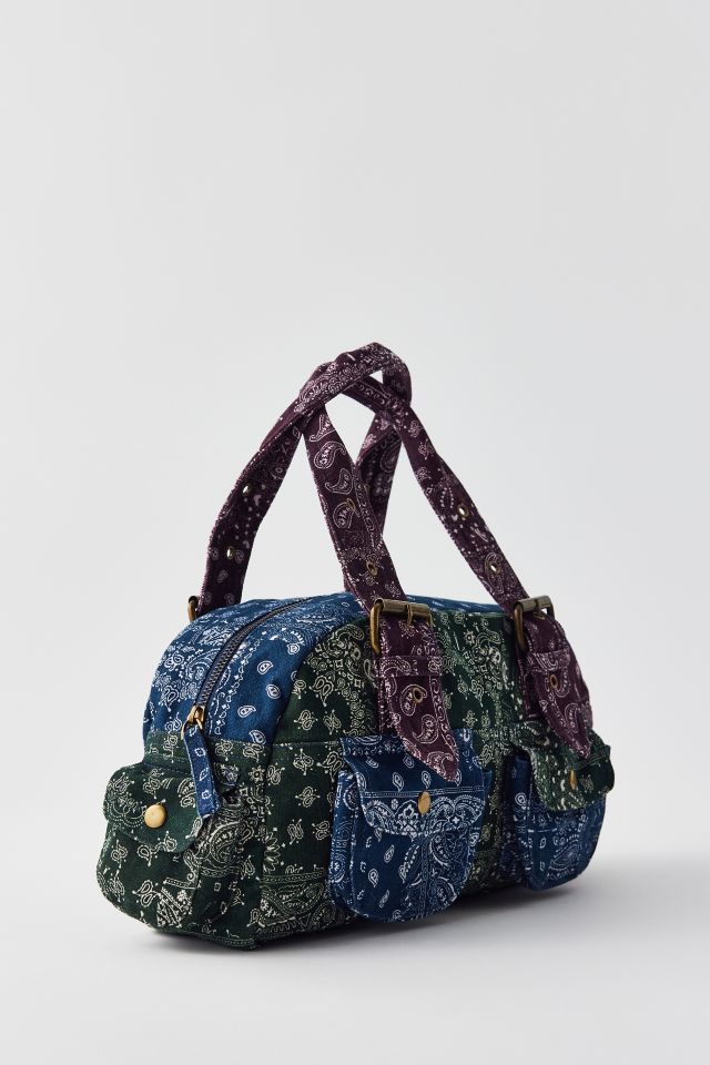 BDG Y2K Bandana Patchwork Duffle Shoulder Bag #1