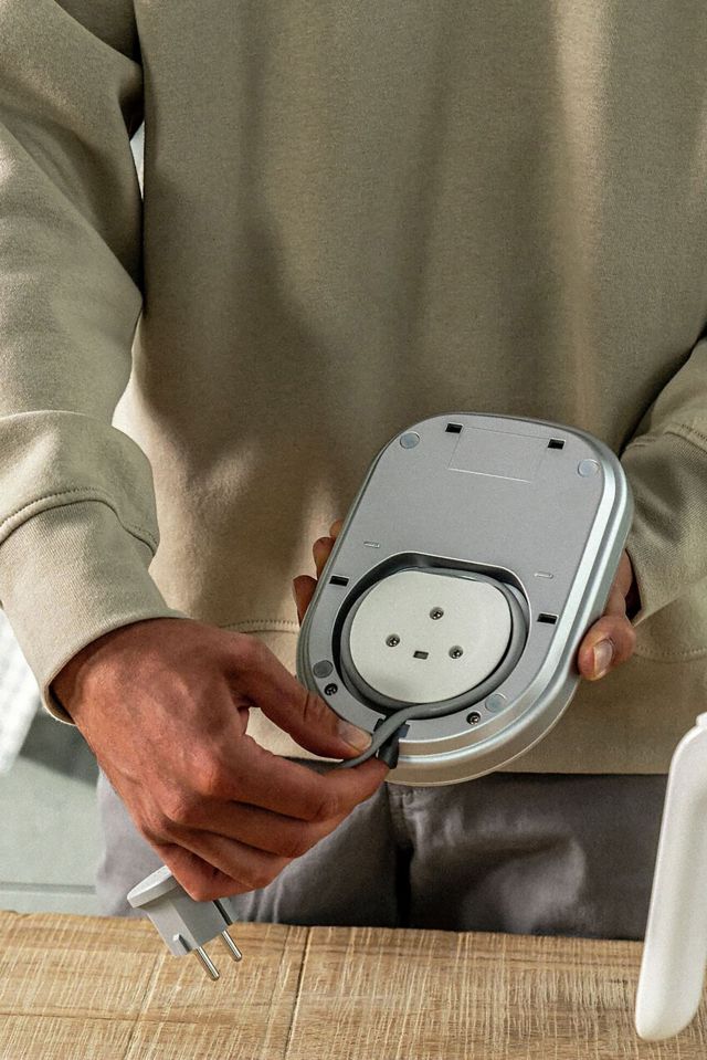 Silver 1-Liter Stainless Steel Electric Kettle with Cool Touch