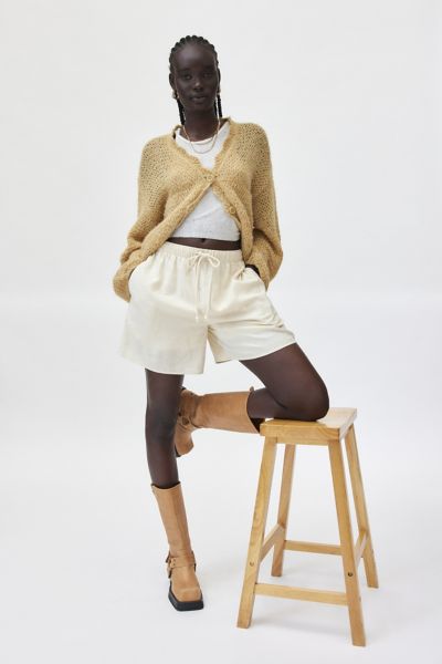 ReMADE By UO Made In LA EcoVero™️ Linen Longline Short | Urban